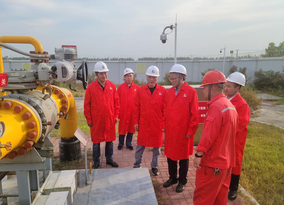 市政府副秘書(shū)長(zhǎng)、發(fā)改委主任李文勝一行至第二天然氣門(mén)站調(diào)研